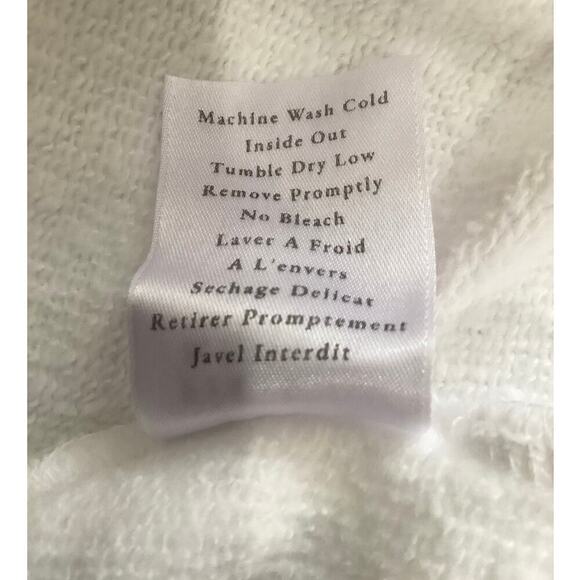 Frank & Eileen Kane Caplet Hoodie Triple Fleece In White Size XS Top - Picture 12 of 12